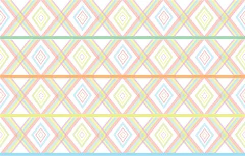 Seamless vector tribal ethnic pattern in pastel colors,Aztec native american Stockillustratie