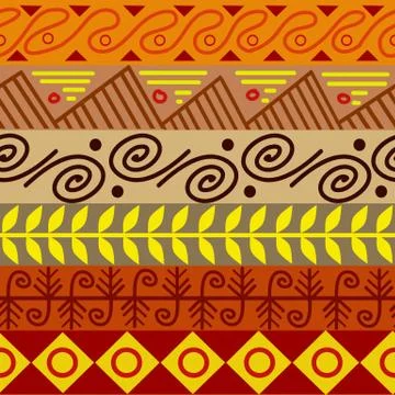 Seamless vector tribal texture 스톡 일러스트