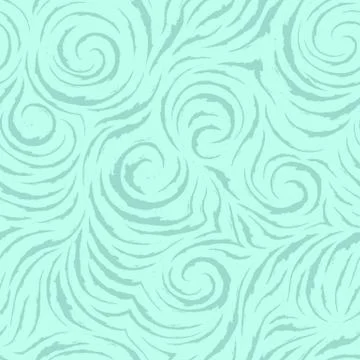 Seamless vector turquoise pattern of smooth lines with torn edges in the form of Illustration