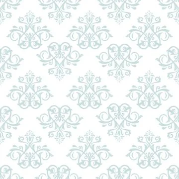 Seamless Vector Wallpaper in the Style of Baroque Illustrazione stock