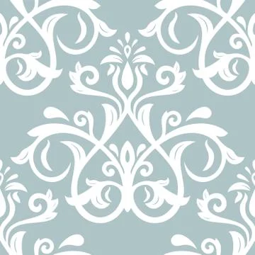 Seamless Vector Wallpaper in the Style of Baroque Stock Illustration