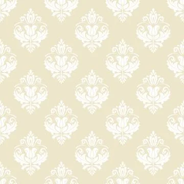 Seamless Vector Wallpaper in the Style of Baroque Stock Illustration