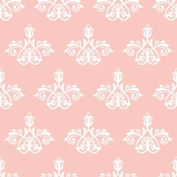 Seamless Vector Wallpaper in the Style of Baroque Stock Illustration