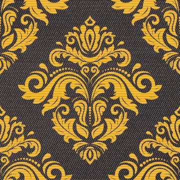 Seamless Vector Wallpaper in the Style of Baroque Stock Illustration
