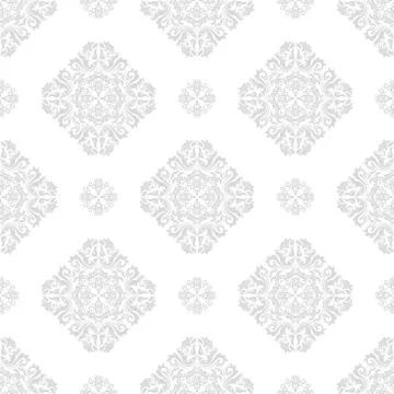 Seamless Vector Wallpaper in the Style of Baroque Stock Illustration