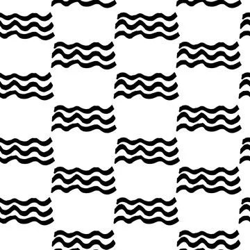 Seamless vector waves pattern Illustrazione stock