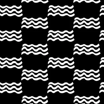 Seamless vector wavy pattern 스톡 일러스트