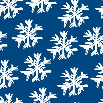 Seamless vector winter pattern Stock Illustration