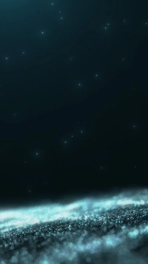 Seamless vertical blue particle wave over deep space, glowing tech backgrou.. Stock Footage 340331794
