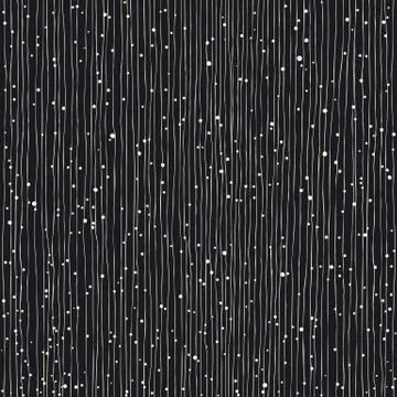 Seamless vertical lines and dots hand-drawn pattern Stock Illustration