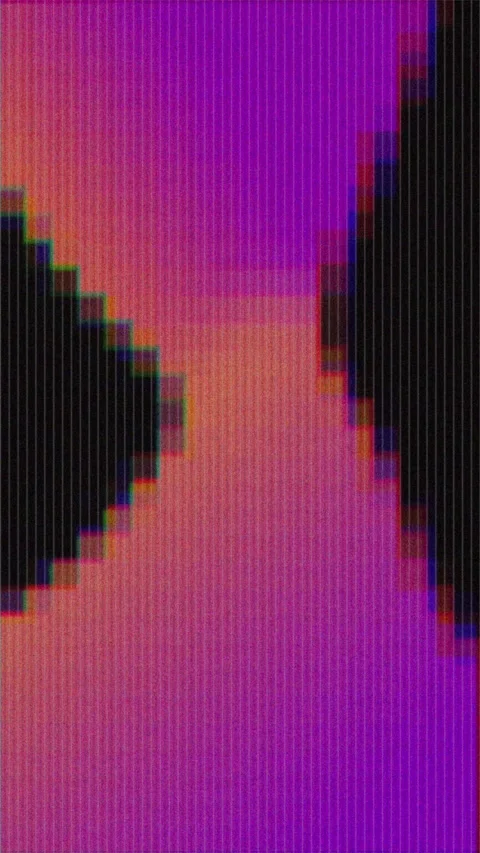 Seamless Vertical Pixel Shapes Loop  Abstract Colorful Glitch Animation Stock Footage 317678474