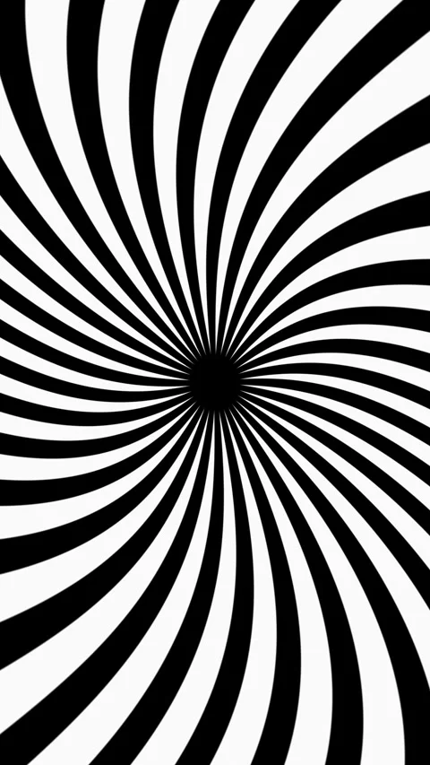 Seamless Vertical Rotating Black and White Spiral Rays Loop for Video Overlays Stock Footage 273692582
