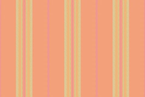 A seamless vertical stripe pattern in warm peach and soft yellow hues. This c Stock Illustration