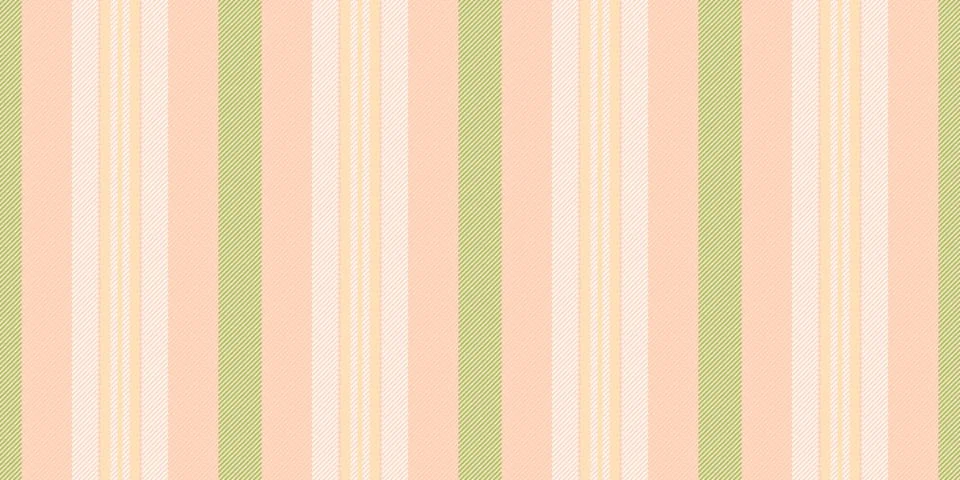 This seamless vertical striped pattern features a soft, pastel palette of pea Stock Illustration