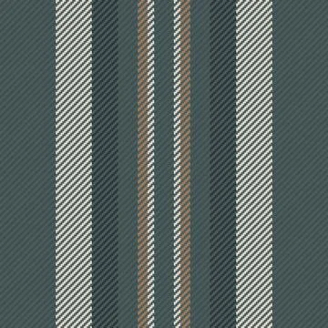 A seamless vertical striped pattern featuring a sophisticated dark green fabr Stock Illustration