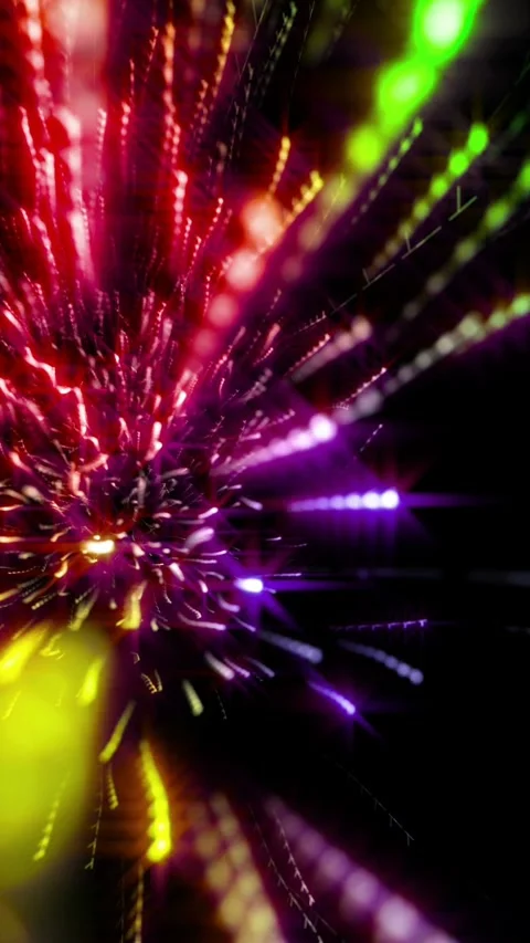 Seamless vertical video animated background of rainbow moving particles 스톡 동영상 313795581