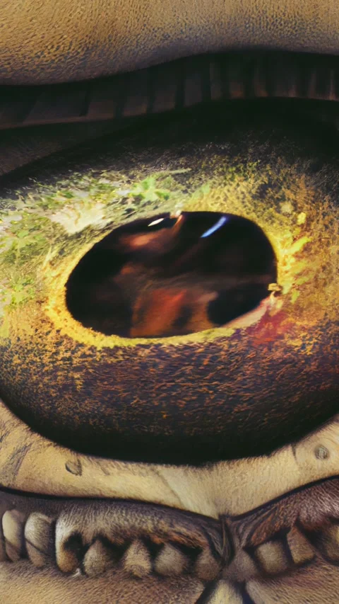 Seamless vertical video animation of a psychedelic turbulence illustration of an Stock Footage 317545889