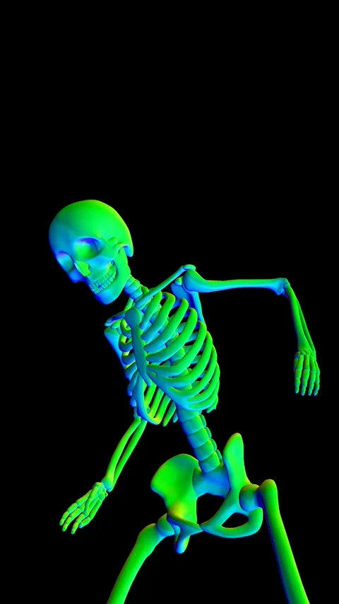 Seamless vertical video loopable animation of a rainbow metal alien floating Video stock 319397345