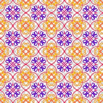 Seamless vibrant abstract geometric pattern Stock Illustration