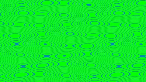 Seamless vibrant green abstract background pattern of repeating organic curve Stock Footage 341058862