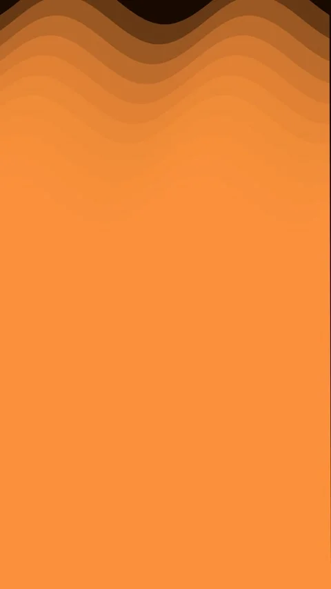 Seamless vibrant orange gold wave gradient background texture for modern desi Stock Footage 342524696