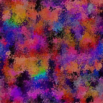 Seamless vibrant rainbow painted texture. Bold psychedelic neon glitch Stock Illustration