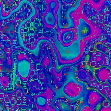 Seamless vibrant rainbow painted texture. Bold psychedelic neon glitch Stock Illustration