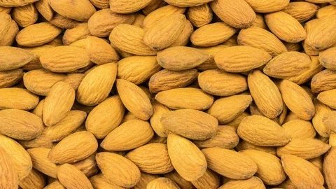 Seamless video - almonds Stock Footage 123517120