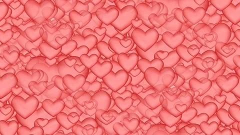 Seamless video - Background of hearts Stock Footage 118901626