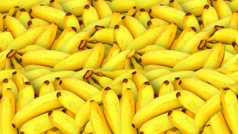 Seamless video - bananas Stock Footage 123847749