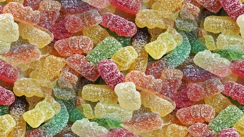 Seamless video - Colored sweets Stock Footage 118902564