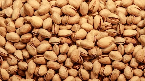 Seamless video - pistachios Stock Footage 123067553
