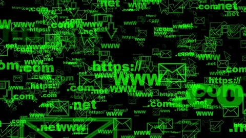 Seamless video randomly moving elements of the monitor screen video loop Stock Footage 72850749