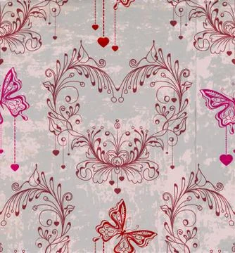 Seamless vintage background Stock Illustration