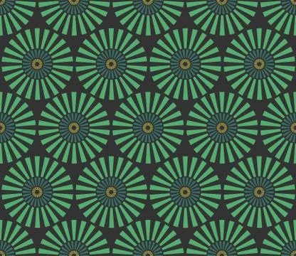 Seamless vintage circular pattern. Stock Illustration