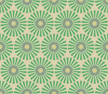 Seamless vintage circular pattern. Stock Illustration