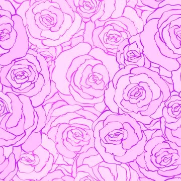 Seamless vintage floral pattern background with flowers of rose . vector Stock Illustration