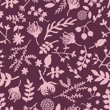 Seamless vintage floral pattern Stock Illustration