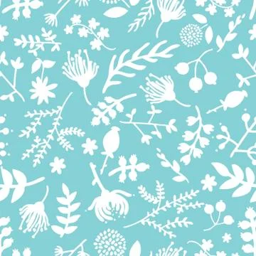 Seamless vintage floral pattern Stock Illustration