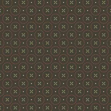 Seamless Vintage Graphic Pattern Vector Illustration Stock Illustration