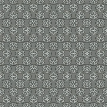 Seamless Vintage Heart Pattern Vector Illustration Stock Illustration