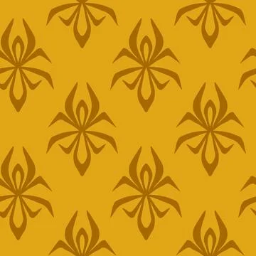 Seamless vintage pattern with curls. Wallpaper in the style of Baroque. Floral Stock Illustration