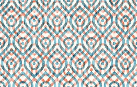 Seamless vintage pattern with stylized peacock feathers. Stockillustratie