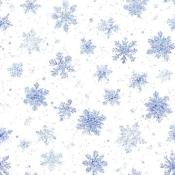Seamless Vintage Toile Snowflake Pattern 3 イラスト素材