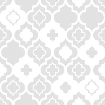 Seamless vintage wallpaper pattern, Moroccan style Stock Illustration