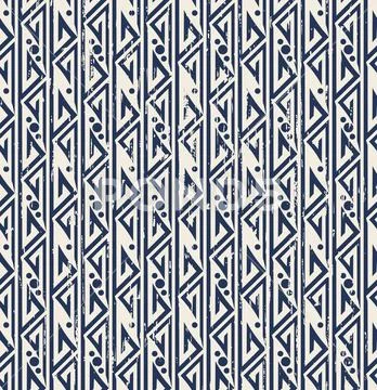 Seamless vintage worn out geometry aboriginal pattern background Stock Illustration