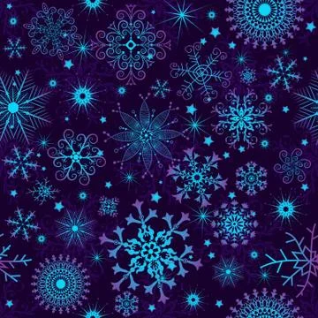 Seamless violet christmas pattern Stock Illustration