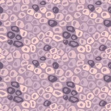 Seamless violet leopard pattern. Animal skin grunge texture. Vector illustration Stock Illustration