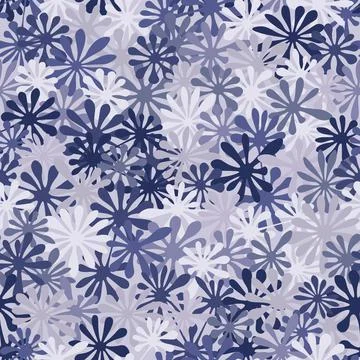 Seamless violet monochrome colored leaf pattern. Vector vintage autumn texture Stock Illustration
