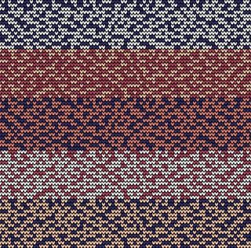 Seamless violet motley knitting pattern Stock Illustration
